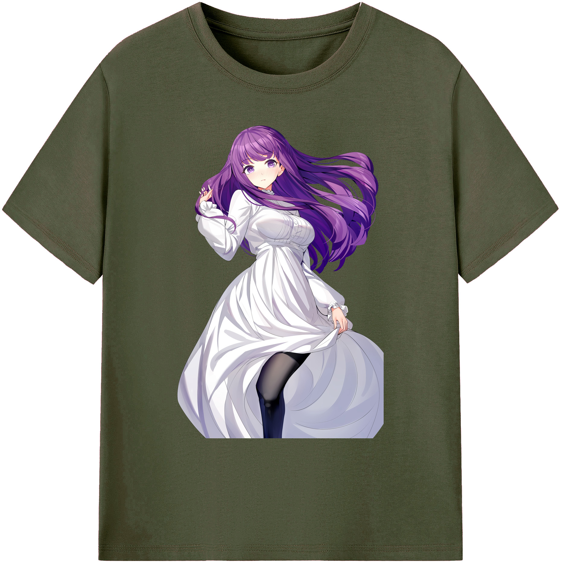 （画像用） 葬送のフリーレン Frieren 綿100％ メンズ半袖Tシャツ｜肌触りやわらか＆通気性